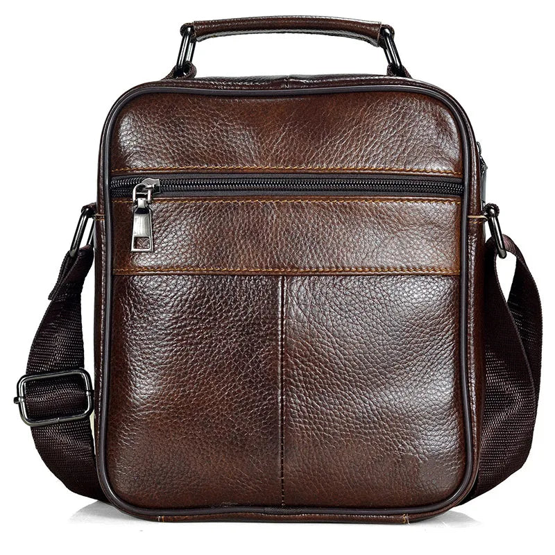 Hot Fashion Men Messenger Bags Genuine Leather Handbags for Man Luxury Brand Male Crossbody Bag for Mini Pad Boy Shoulder Bag