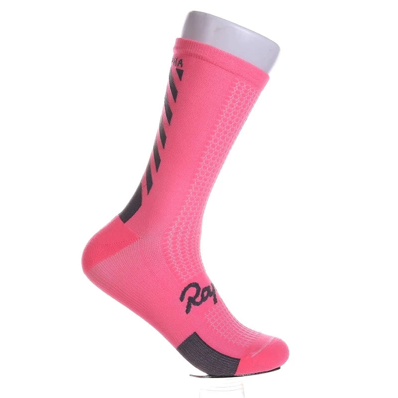 Calcetines de ciclismo unisex Bmambas 2023 para hombre, resistentes al desgaste, para deportes al aire libre, ciclismo de carretera, running y baloncesto.