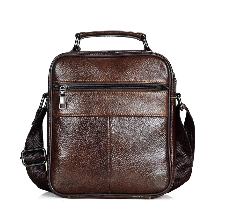 Hot Fashion Men Messenger Bags Genuine Leather Handbags for Man Luxury Brand Male Crossbody Bag for Mini Pad Boy Shoulder Bag