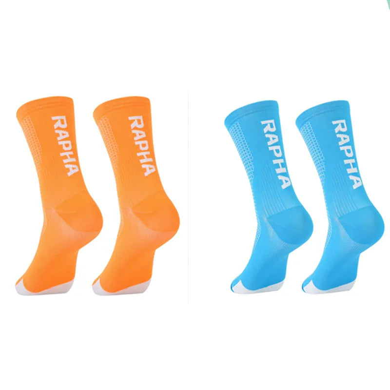 Calcetines de ciclismo unisex Bmambas 2023 para hombre, resistentes al desgaste, para deportes al aire libre, ciclismo de carretera, running y baloncesto.