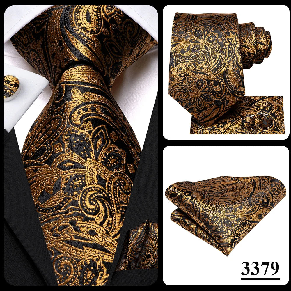 Hi-Tie Designer Silk Wedding Tie For Men Blue White Plaid Handky Cufflink Set Fashion Necktie For Men Business Party Wholesale