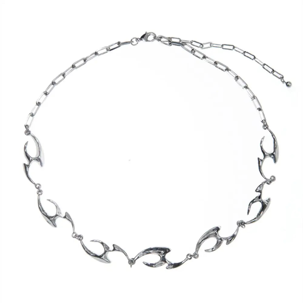 New Trend Irregular Titanium Steel Necklace For Man Luxury Collar Chain Unisex Jewelry Street Hip Hop Accessories Wholesale