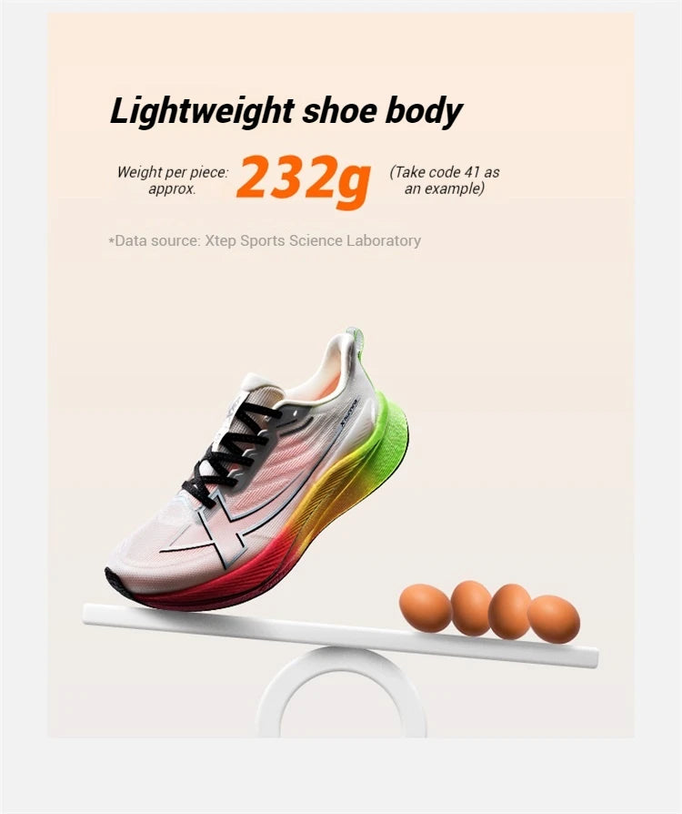 Xtep 2000km 3.0 Running Shoes For Men 2025 Spring Sneakers Cushioning Training Jogging Wear-Resistant Lightweight 875119110032