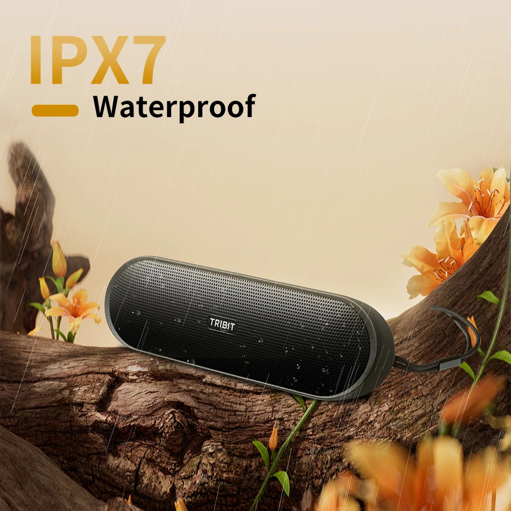 TRIBIT XSound Plus 2 Portable Bluetooth Speaker, 30W Power, IPX7 Waterproof, 24-Hour Playtime, Wireless for Camping & Hiking