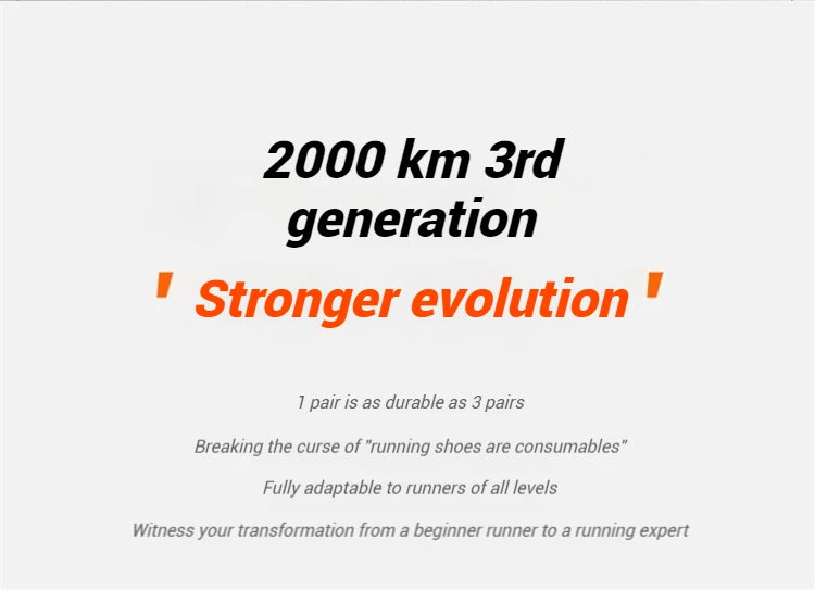 Xtep 2000km 3.0 Running Shoes For Men 2025 Spring Sneakers Cushioning Training Jogging Wear-Resistant Lightweight 875119110032