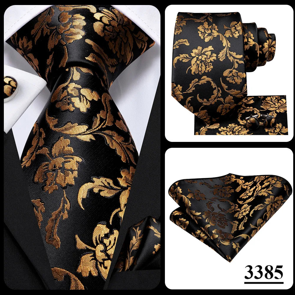 Hi-Tie Designer Silk Wedding Tie For Men Blue White Plaid Handky Cufflink Set Fashion Necktie For Men Business Party Wholesale