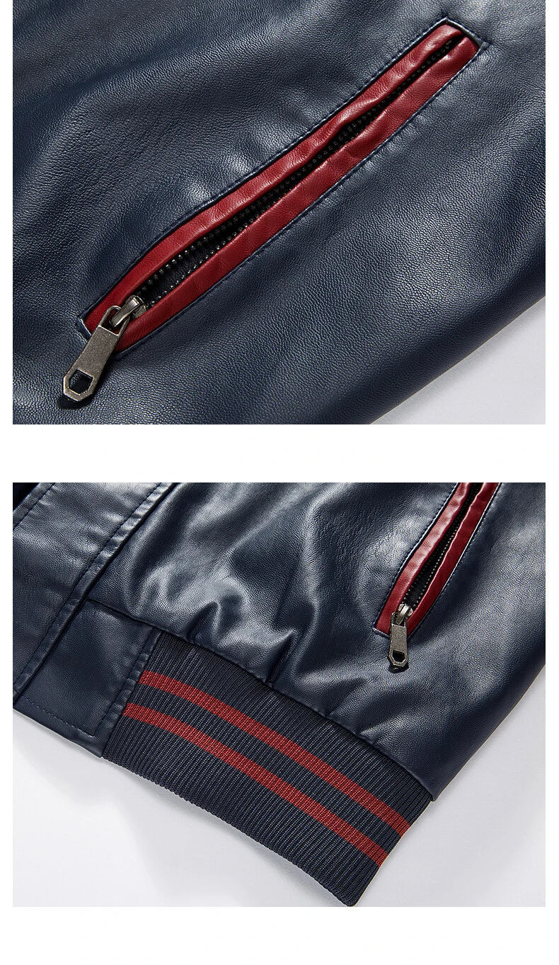 Motorcycle Wear Men Racing Motorcoss Jacket Winter Motorbike Clothing Protector Waterproof Moto PU Leather Jacket