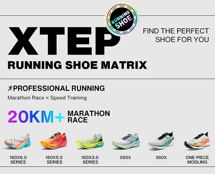 Xtep 2000km 3.0 Running Shoes For Men 2025 Spring Sneakers Cushioning Training Jogging Wear-Resistant Lightweight 875119110032
