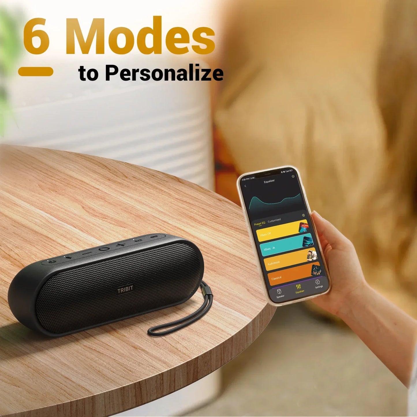 TRIBIT XSound Plus 2 Portable Bluetooth Speaker, 30W Power, IPX7 Waterproof, 24-Hour Playtime, Wireless for Camping & Hiking