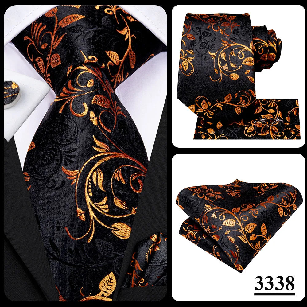 Hi-Tie Designer Silk Wedding Tie For Men Blue White Plaid Handky Cufflink Set Fashion Necktie For Men Business Party Wholesale