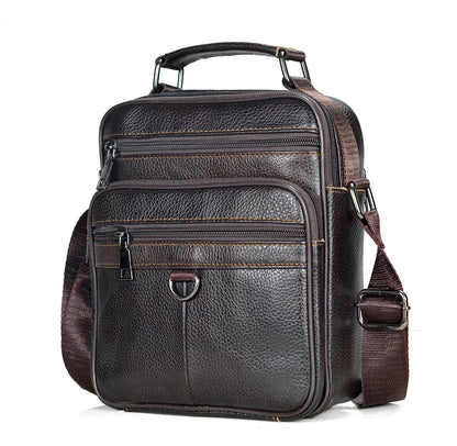 Hot Fashion Men Messenger Bags Genuine Leather Handbags for Man Luxury Brand Male Crossbody Bag for Mini Pad Boy Shoulder Bag