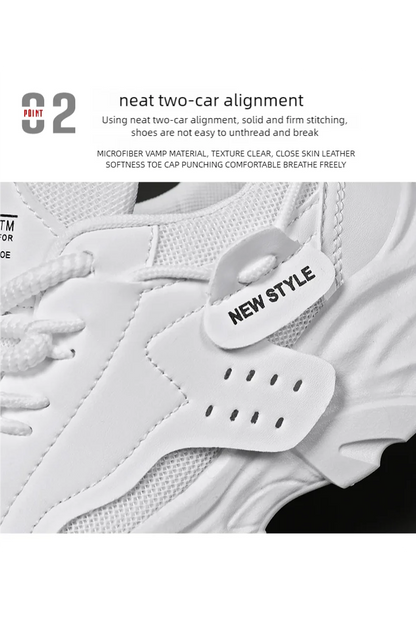 Men's breathable thick soled casual sports shoes for outdoor running four seasons new dad shoes soft soles comfort male sneakers