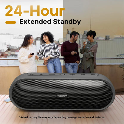 TRIBIT XSound Plus 2 Portable Bluetooth Speaker, 30W Power, IPX7 Waterproof, 24-Hour Playtime, Wireless for Camping & Hiking