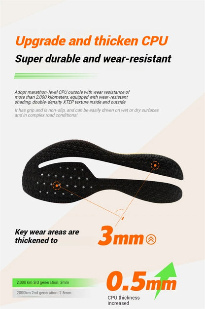 Xtep 2000km 3.0 Running Shoes For Men 2025 Spring Sneakers Cushioning Training Jogging Wear-Resistant Lightweight 875119110032