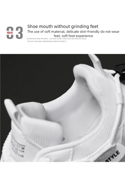 Men's breathable thick soled casual sports shoes for outdoor running four seasons new dad shoes soft soles comfort male sneakers