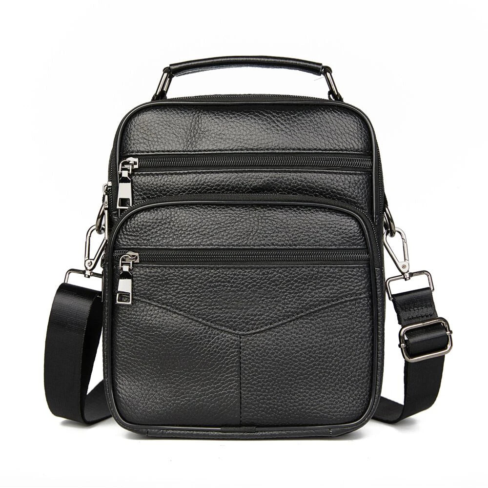 Hot Fashion Men Messenger Bags Genuine Leather Handbags for Man Luxury Brand Male Crossbody Bag for Mini Pad Boy Shoulder Bag