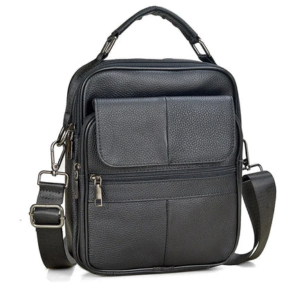 Hot Fashion Men Messenger Bags Genuine Leather Handbags for Man Luxury Brand Male Crossbody Bag for Mini Pad Boy Shoulder Bag