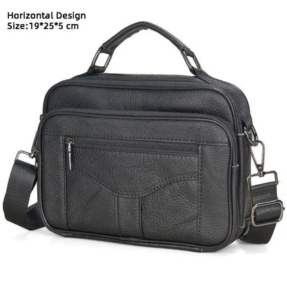 Hot Fashion Men Messenger Bags Genuine Leather Handbags for Man Luxury Brand Male Crossbody Bag for Mini Pad Boy Shoulder Bag