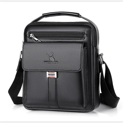 Men Crossbody Shoulder Bags Waterproof Vintage Men Handbags Large Capacity Pu Leather Bag Man Messenger Bags Tote Bag