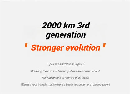 Xtep 2000km 3.0 Running Shoes For Men 2025 Spring Sneakers Cushioning Training Jogging Wear-Resistant Lightweight 875119110032