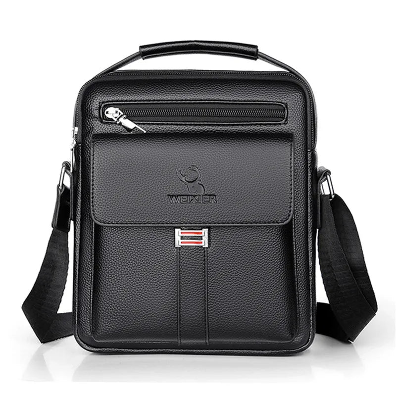 Men Crossbody Shoulder Bags Waterproof Vintage Men Handbags Large Capacity Pu Leather Bag Man Messenger Bags Tote Bag