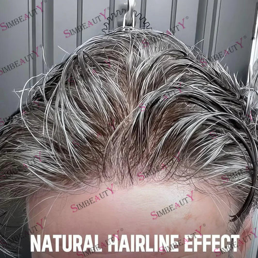 Sistema capilar Super Thin Skin – Base de 0,02 mm – 100 % cabello humano – Aspecto natural 