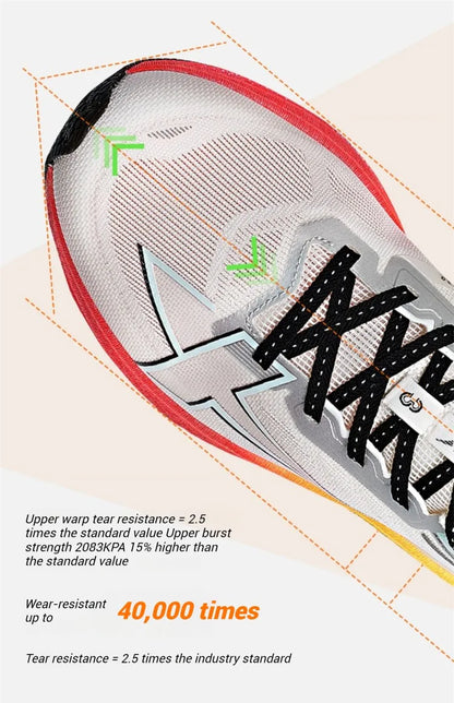 Xtep 2000km 3.0 Running Shoes For Men 2025 Spring Sneakers Cushioning Training Jogging Wear-Resistant Lightweight 875119110032