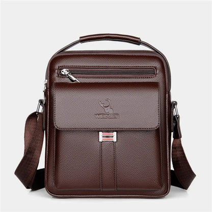 Men Crossbody Shoulder Bags Waterproof Vintage Men Handbags Large Capacity Pu Leather Bag Man Messenger Bags Tote Bag