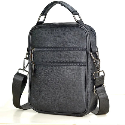 Hot Fashion Men Messenger Bags Genuine Leather Handbags for Man Luxury Brand Male Crossbody Bag for Mini Pad Boy Shoulder Bag